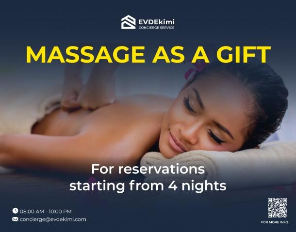 Promo: Massage as a gift for reservations made for four nights or more.