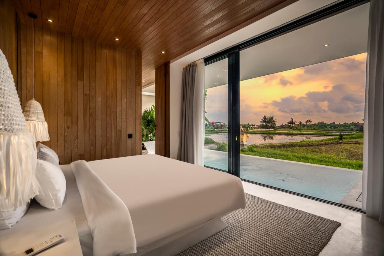 Bedroom,Bedroom view,Sunset