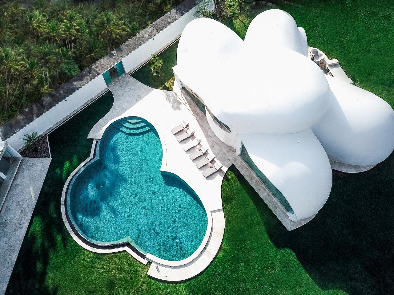 Exterior,Aerial view,Swimming pool